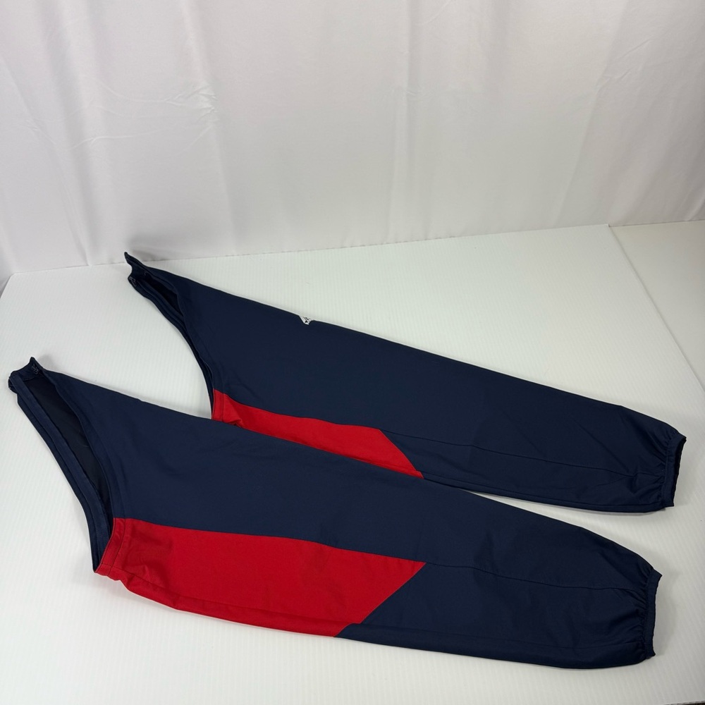 Majestic Cool Base Men's M 1/4 Zip Pullover Blue Red Jacket Removable Sleeves - Picture 7 of 16